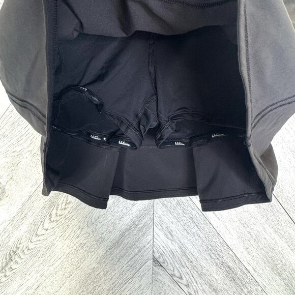 Lululemon Pace Rival Skirt Skort Womens Size 4 TALL Solid Black Run Tennis Golf - Picture 3 of 4